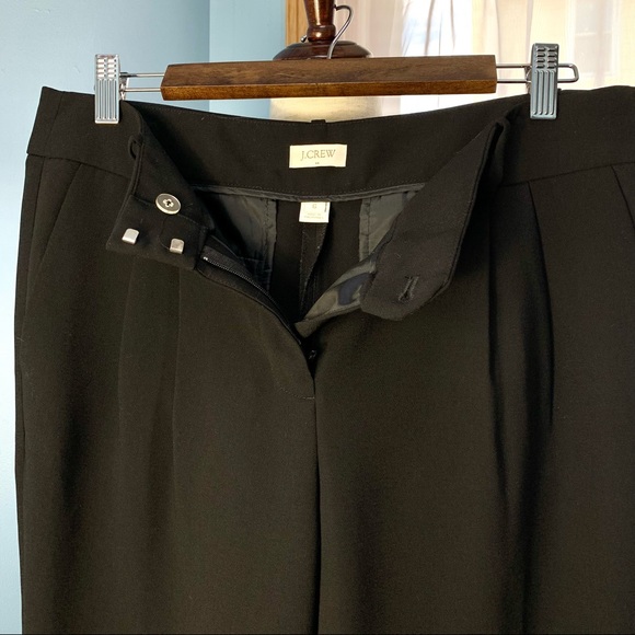 J. Crew Black Drapey Crepe Pants - Picture 4 of 8